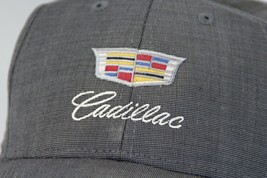 Cadillac Logo Strap-back Hat Official Brand Microfiber Suede Ball Cap - $36.25