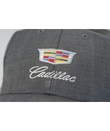 Cadillac Logo Strap-back Hat Official Brand Microfiber Suede Ball Cap - £28.87 GBP