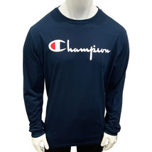 Nwt Champion Msrp $52.99 Men&#39;s Navy Blue Jersey Long Sleeve T-SHIRT Size 2XL - £17.30 GBP