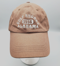Alabama Gulf Shores Mens Hat Est 1956 Adjustable Strapback Unisex Brown ... - £17.38 GBP