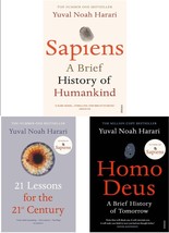 Yuval Noah Harari 3 Bücher Set: Sapiens, 21 Lessons &amp; Homo Deus (Englisch) - £20.64 GBP
