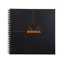 Rhodia Wirebound Black Reverse Book 8 1/4 x 8 1/4  - £9.45 GBP