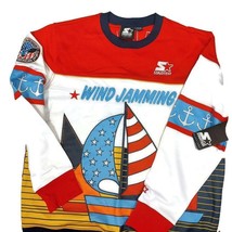 Starter Black Label Wind Jamming Sailing Boat Sweatshirt Mens Size XL Ya... - £47.57 GBP