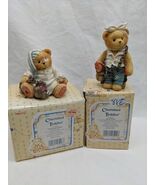 Lot Of (2) Cherished Teddies Christmas Carol Winter Holiday Ebearnezer J... - $22.39 CAD