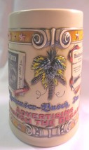 1992 Advertising Through The Decades Anheuser Busch Beer Stein Mug 1st N Series - £15.98 GBP