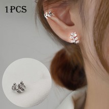 New Fashion Leaf Clip Earring For Women Without Piercing Puck Rock Vintage Cryst - £10.56 GBP