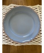 Loneoak &amp; Co Queen Anne Blue Terracotta Dinner Plates Chargers 12 3/8&quot; S... - £72.90 GBP