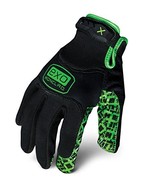 1-Pair Ironclad Work Gloves Exo Motor Grip, Black &amp; Green, Size Large - €13,11 EUR