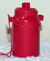 Vintage Red Metal MILK CAN Christmas Ornament - £6.38 GBP