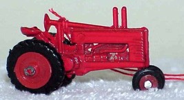 Vintage Red Metal FARM TRACTOR Ornament NOS - £11.95 GBP