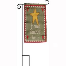 AES 12x18 Home Sweet Home Star Sleeved w/Garden Stand 12&quot;x18&quot; Flag - £14.85 GBP