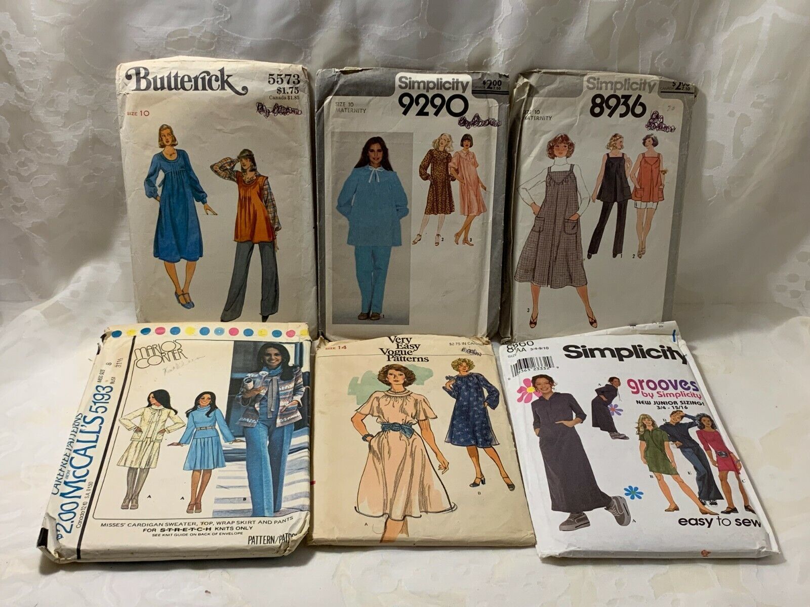 Group of 6 Sewing Patterns Dresses Shirt Skirt Pants & More Simplicity Butterick - $3.90