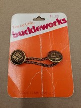 The Le Chic Buckleworks 19mm 8312 3/4 inch-2 On Card Vtg Antique Original Coat - £3.87 GBP