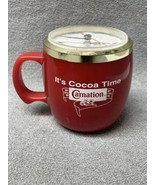 Vintage Carnation Cocoa It&#39;s Cocoa Time  Desktop Clock Advertising KG JD - $19.79