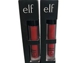 Elf Liquid Matte Lipstick Red Vixen 81235 3ml Set Of 2 NIB New - £13.20 GBP