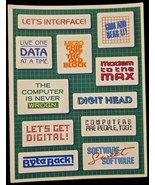 Vintage Stickers, Computer Nerd Puns,hallmark,1 Sheet  - $20.35 CAD