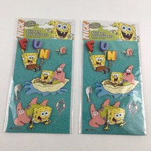 Nickelodeon SpongeBob SquarePants Puffy Sticker Sheets Vintage 2004 Sealed - £11.33 GBP