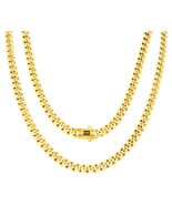 14K Real Yellow Gold Royal Monaco 6Mm Miami Cuban Link Necklace (16&quot;-30&quot;... - €2.712,98 EUR