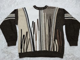 Protege Collection XL Coogi Style Textured Sweater Pulllover Art Deco Modern VTG - £26.28 GBP