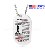 Father &amp; Son Dog Tag Birthday Gift for Son Always Carry You in my Heart ... - £27.77 GBP+