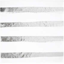 White Silver Foil Lunch Napkins - $3.49