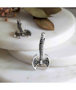 Sterling Silver Viking Axe Pendant 39x18mm - $72.89 CAD