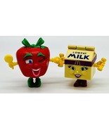 McDonalds Food Fundamentals Changeables 1993 Milk Apple Happy Meal Lot Of 2 - $12.19