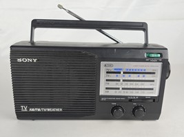 Sony ICF-34 Portable FM AM TV Weather Audio 4 Band Radio - £31.62 GBP