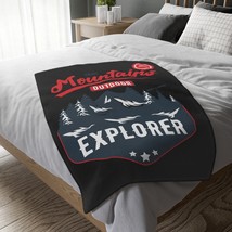 Mountains Outdoor Explorer Microfiber Velveteen Blanket - Two-Sided Print - $43.26+