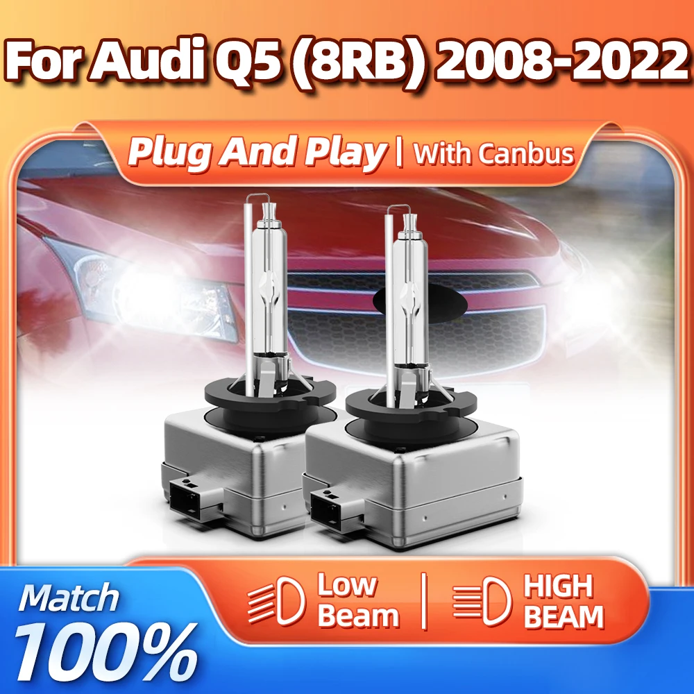 35W HID Xenon Light 20000LM Car Headlight Bulb 6000K Turbo Auto Lamp For Audi Q5 - £44.75 GBP