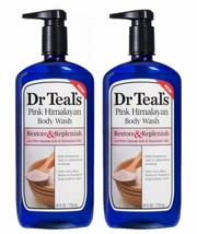 Dr Teal's Pink Himalayan Salt Body Wash Gift Set (2 Pack, 24oz Ea.) - Restore &  - £32.96 GBP