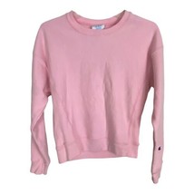 Champion Womens Sweat Shirt Size XS Pink Reverse Weave Long Sleeve Top - £15.33 GBP