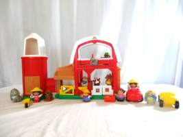 Fisher Price 2006 Little People Animal Sounds Farm Red Barn Silo Playset... - $23.76