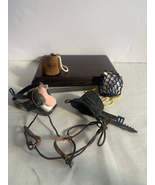 Breyer 2 saddles, bridle &amp; feed sack &amp; bag horse set - £26.68 GBP