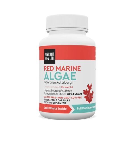 Vibrant Health, Gigartina Red Marine Algae, Plant-Based Immune Support, 60 Ca... - $34.65