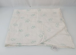 Aden + Anais Teal Green Lion Receiving Muslin Swaddle Infant Baby Blanket - $15.83