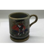 Irish Porcelain WADE Vtg. Scenic Mug Finn MacCool Blue Green Made In Ire... - $12.86