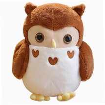 Brown Owl Plush Toys, Super Soft Owl Stuffed Animal Cuddle Pillow, Cute Bird Plu - £39.32 GBP