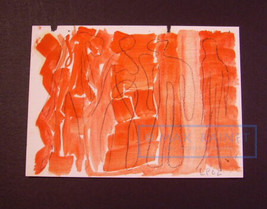 Abstract Lazy People figures Original ART Charcoal DRAWING = Cathy Peterson 2002 - £104.41 GBP