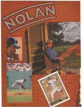 Texas Rangers Nolan Ryan 2 1991 Pinup Photos - £1.56 GBP