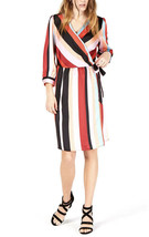 NWT - NEW Bar III Multi-color Striped Wrap Dress XS X-Small sz 0Great Gi... - £28.34 GBP