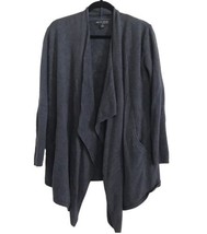 Barefoot Dreams Womens Sweater Blue Cozy Chic Lite Island Wrap Cardigan S / M - £23.06 GBP