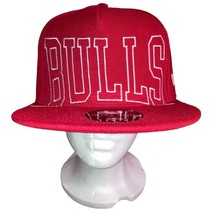 Ultra Game Chicago Bulls Red Flat Brim Snapback Hat - £19.45 GBP