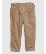 New Gap Kids Girls Brown Corduroy Pant 5 5T Ruffle Waist Stretch Cotton - $16.82