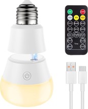 Magnetic and USB Charging 2IN1 Rechargeable Light Bulb with Remote Contr... - $185.34 MXN