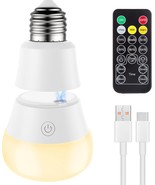 Magnetic and USB Charging 2IN1 Rechargeable Light Bulb with Remote Contr... - $185.34 MXN