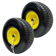 Proven Part 2-Pack Foam Filled Tires and Rims 15x6-6 For John Deere E130, E140, - £73.21 GBP