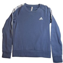 Adidas Womens Blue Crewneck Sweatshirt Size Small Made In The Philippines - £11.67 GBP
