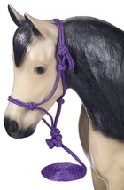 Tough 1 Miniature Poly Rope Halter with Lead, Purple, Small - £12.50 GBP