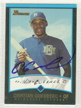 cristian guerrero signed autographed card 2001 bowman prospects - £7.54 GBP
